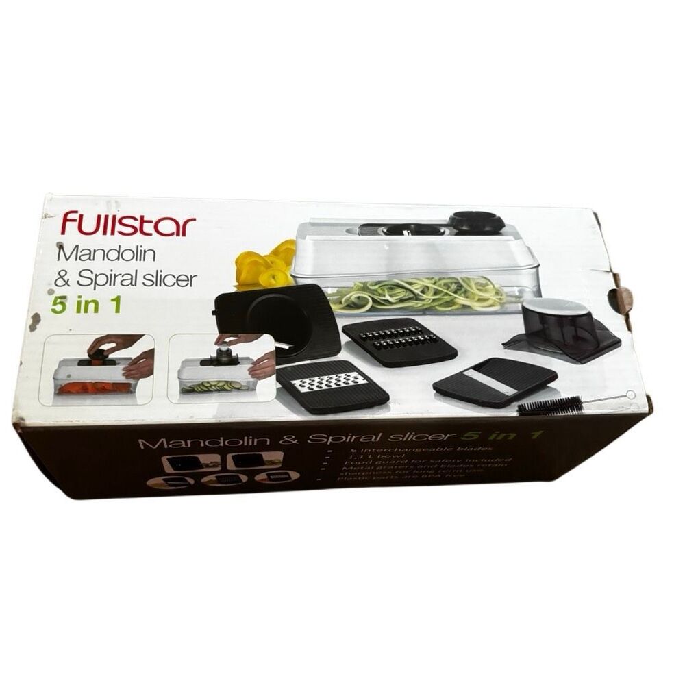 Fullstar 5-in-1 Mandoline & Spiral Slicer Set - Vegetable Cutter & Grater